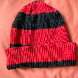 Pink/Gray Striped KnitHat